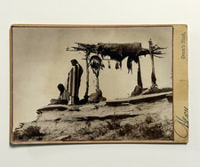 Native American Cabinet Photograph Titled: Tribute to The Dead; Blackfoot; 1915 picture