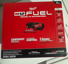 Sealed New: Milwaukee 2585-22CX M12 FUEL 6” Random Orbit Sander Kit w/ Batt+Chrg picture