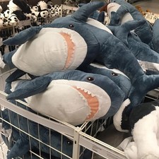 58CM Ikea Blahaj Large Plush Shark Pillow Soft Stuffed Cute Animal Toys Gift picture