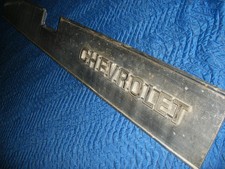 VINTAGE ORIGINAL OEM CHEVY REAR TAILGATE TRIM PANEL BAND BRUSHED ALUMINUM GM GMC picture
