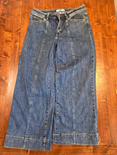 Mica Women’s High Rise Wide-Leg Blue Denim Jeans Medium Wash Size 31 picture