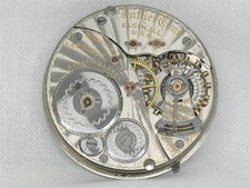 VINTAGE 16S ELGIN GR 374 FATHER TIME RAILROAD 21 JEWEL WATCH MOVEMENT & DIAL picture