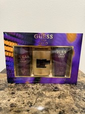 GUESS Man Gold 3-Piece Gift Set 2.5 oz EDT Body Spray Shower Gel New picture
