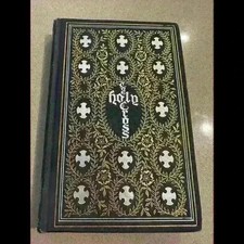 1893’s Family Holy Bible From 1st Bishop Of Lexington picture