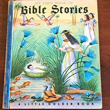 Vintage My First Book of Bible Stories Little Golden Book 1943 Hardcover  picture