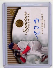 2008 UD Premier Baseball Clay Buchholz SP-CB Auto Gold /15 picture