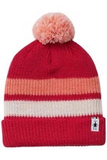 Smartwool Girl's Stripe Pom Beanie Pomegranate picture