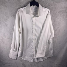 Charles Tyrwhitt Dress Shirt Mens 17/37 White Classic Fit Non Iron Long Sleeve picture