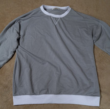 Fantaslook Gray w/White Trim Ladies Top (XL) - Preowned picture