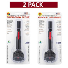 2 Midwest Can Company Quick-Flow Replacement Spout #4240 Pours 2.5 times faster picture