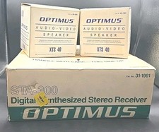 OPTIMUS STA-300 Digital Synthesized Stereo Receiver XTS 40 Speakers New NOS 90s picture