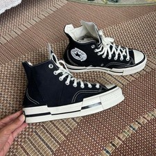 Converse Chuck 70 Plus High Top Black White Sneakers A00916C Womens 9 Mens 7 picture