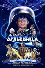 1987 Spaceballs Movie Poster Print Dark Helmet Lone Starr Vespa Barf Yogurt 🍿 picture