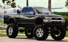 Vintage Retro Style Vinyl Graphics Decals Set Compatible With Toyota Pickup picture