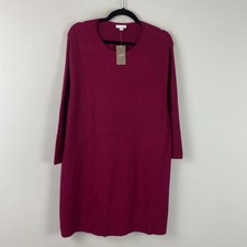 J. Jill Plum Ribbed Longline Tunic Sweater Size XL Nylon Wool Acrylic picture