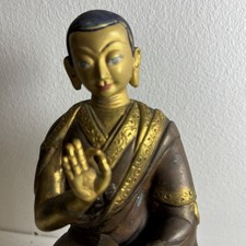 Antique 24k Gold Guilt Tibetan Buddha picture