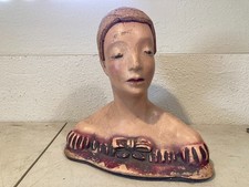 Antique Mannequin Head Bust Art Deco Store Display 1920-1940's / NYC / 15