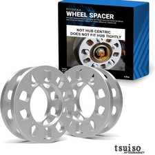 4 Pcs A380 Aluminum Wheel Spacers 12mm Thick for 5 Lug Vehicles - Durable & Safe picture