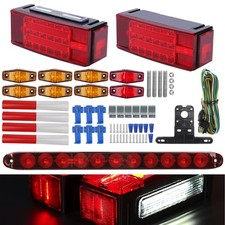 LED Trailer Light Kit Rear Submersible Tail Lights Boat Marker Truck Waterproof picture