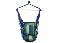 Blue, Green - SORBUS NIB SORBUS BLUE HANGING ROPE HAMMOCK CHAIR SWING SEAT picture