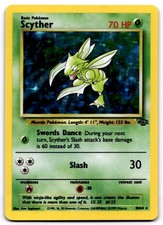 Scyther 10/64 WOTC Jungle Unlimited Holo Rare Pokemon Card - LP picture