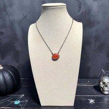 Orange Spiny Oval Bar Necklace — Antoinette Martinez picture