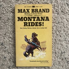 Montana Rides by Max Brand 1967 PB 1st PB NF+ Unread Vintage Western picture