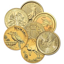 1/10 oz Gold Coin .9999 Fine - Random Brand - Secondary Market picture