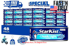 StarKist Chunk Light Tuna in Water 5 oz 48 Pack Canned Tuna Fish Wild Caught fas picture