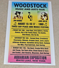 Large Woodstock 1969 Concert Poster, 19