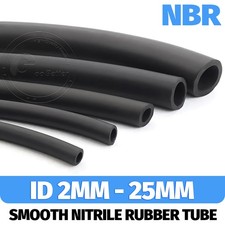 Black Smooth Nitrile Rubber Tube ID 2-25mm Fuel Petrol Diesel Oil Tube Hose Pipe picture