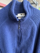 Snow Peak Blue Sherpa Jacket, Zip Up, Thermal Boa Fleece, XL picture