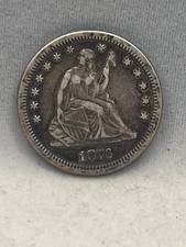 1876-CC 25C TWENTY FIVE CENTS XF CONDITION picture