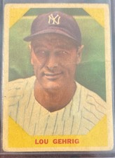 1960 Fleer Baseball Greats - Lou Gehrig #28 picture