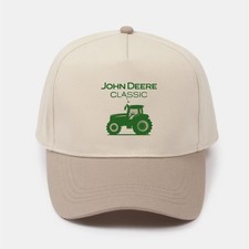 2026 John Deere Classic Embroidered Snapback Hat Beige picture