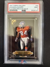 1997 Topps Gallery - Shannon Sharpe #84 Players Private Issue /250 PSA 9 Low Pop picture