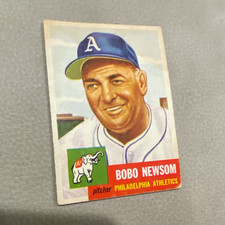 Topps 1953 Bobo Newsom #15 Rookie Philadelphia Athletics Baseball Card picture