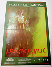 2 Sided Poster Edvard Grieg's Peer Gynt By The Ballet de Santiago Dir. Ivan Nagy picture