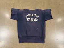 Vintage Stolen From Pi Kappa Phi 1950s Sweatshirt Fraternity College Blue Sz M picture