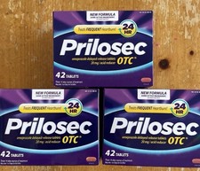 3 Boxes Prilosec OTC Delayed Release Tablets 42 Each Exp 02/28 New picture
