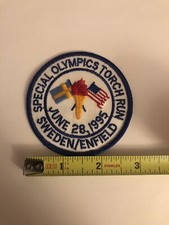 Vintage Special Olympics World Games 1995 Connecticut Sweden Torch Run picture