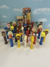 Lot 30+  PEZ DISPENSERS  Vintage Mixed Characters Collection  Good Working Cond. picture