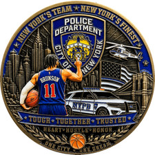 DD-002 Jalen Brunson MVP Challenge Coin for Knicks Fans and for NYPD 2026 picture