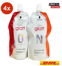 4 Sets Schwarzkopf Glatt No 0 Hair Straightener Rebonding Straightening 400ml picture