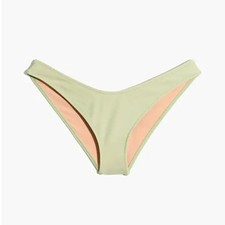 Madewell Second Wave Curved-Waist Bikini Bottom Large in Sunfaded Mint picture