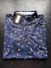 NWT MEN'S SWANNIES CORBIN POLO, SIZE: L, COLOR: MIDNIGHT NAVY (M6.29) picture