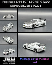 Pop Race (Toyota/JDM/Turner) TOP SECRET GT300 SUPRA SILVER 640324 1/64 picture