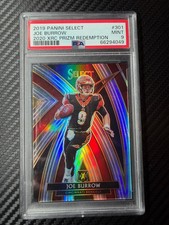 2019 Select Joe Burrow 2020 XRX Prizm Redemption #301 PSA 9 picture