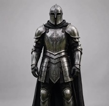 Medieval Knight Full Armor Suit – Handmade Steel Plate Armor, LARP Cosplay  picture
