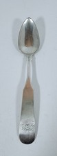 Theophilus Bradbury Silver Coin Teaspoon Hallmarked And Monogrammed “SGM” 5.5” picture
